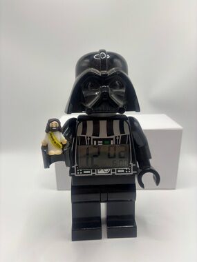 Lego Star Wars Black Darth Vader Minifigure Alarm Clock